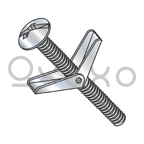 1/8X2 Combination Mushroom Head Toggle Bolt Zinc