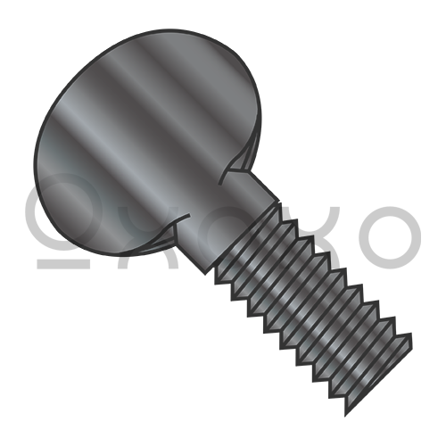 1/4-20X1/2 Thumb Screw Fully Thread Black Oxide