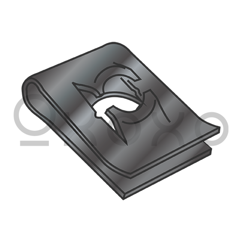 C8121-10-4 Type U Spring Nut Black Phosphate
