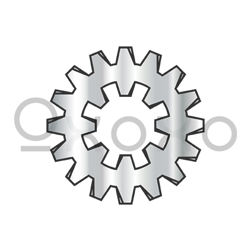 #4 External Internal Combination Tooth Lock Washer 18-8 Stainless Steel
