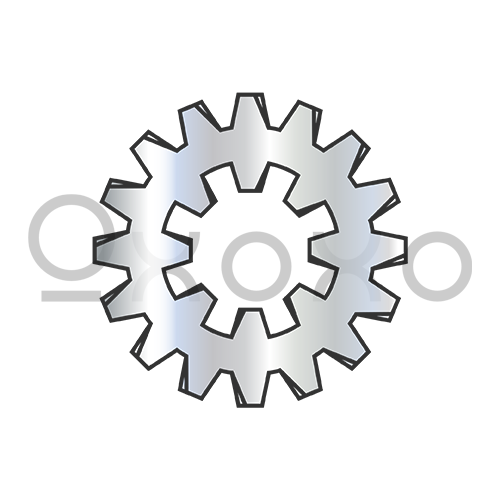 #4 External Internal Combination Tooth Lock Washer Zinc