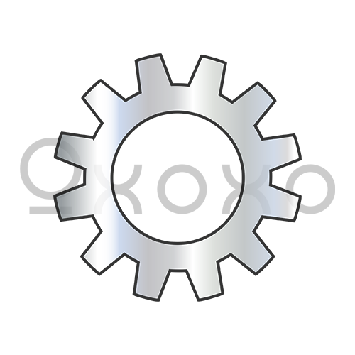 #2 External Tooth Lock Washer Zinc
