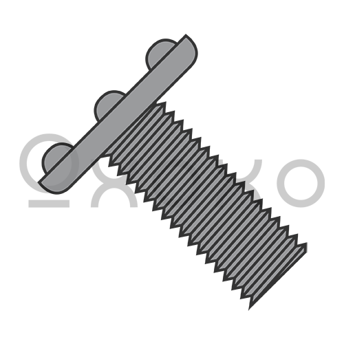 6-32X1/2 Weld Screw With Nibs Top Of Head Full Thread Plain