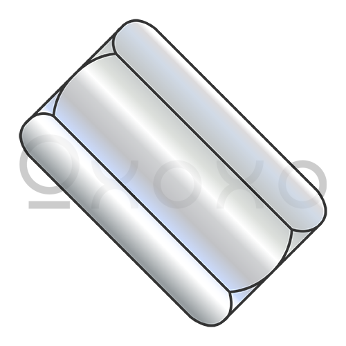 1/4-20X1 1/2  Hex Rod Coupling Nut 7/16 Across Flats Zinc