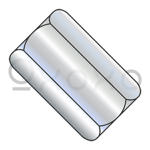 3/8-16X1 3/4  Hex Rod Coupling Nut 9/16 Across Flats Zinc