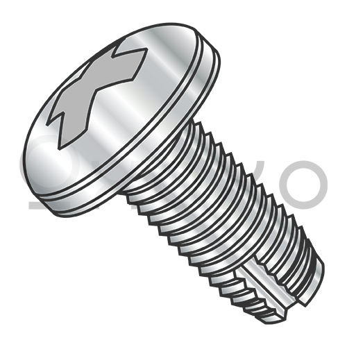 6-32X3/8  Phillips Pan Thread Cutting Screw Type 1 Full Thread 18 8 Stainless Steel