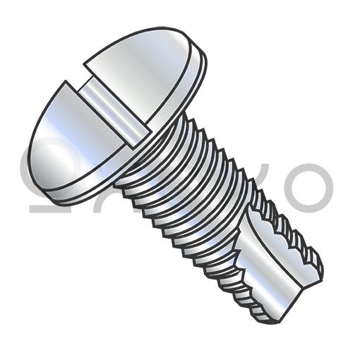 4-40X1/2  Slotted Pan Thread Cutting Screw Type 23 Fully Threaded Zinc