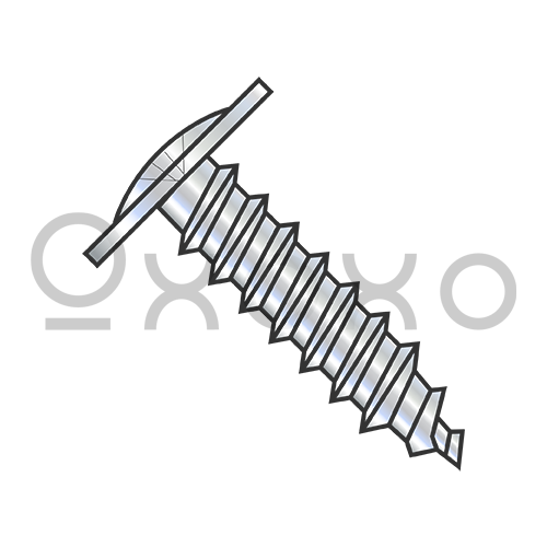 8-18X7/16  Phillips Modified Truss Self Tapping Screw Type AB Fully Threaded Zinc And Bake