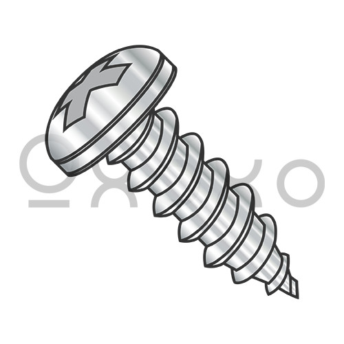 2-32X3/16  Phillips Pan Self Tapping Screw Type AB Fully Threaded 18-8 Stainless Steel