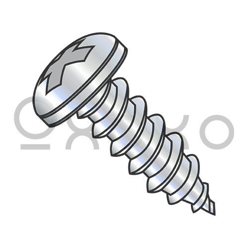 2-32X1/8  Phillips Pan Self Tapping Screw Type AB Fully Threaded Zinc And Bake
