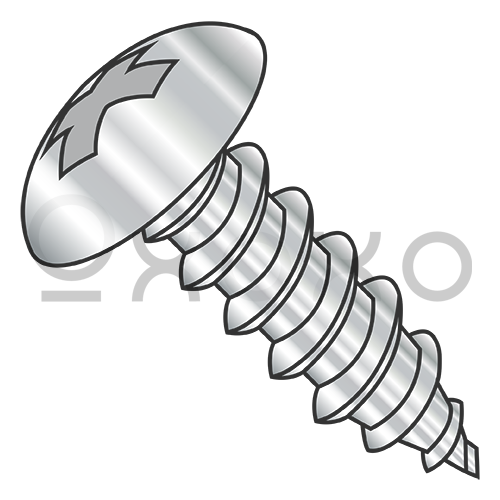 6-20X1/2  Phillips Full Contour Truss Self Tap Screw Type A B Full Thd 410 Stainless Steel