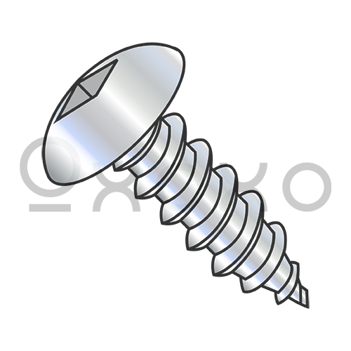 6-20X1/4  Square Truss Self Tapping Screw Type A B Fully Threaded Zinc and Bake