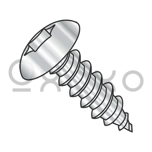 10-16X1/2  Six Lobe Full Contour Truss Self Tapping Screw Type AB F/T 18-8 Stainless Steel