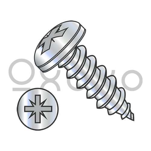 2-32X3/16  PozType 1A Alternative Pan head Self Tap Screw Type AB Full Thread Zinc and Bake