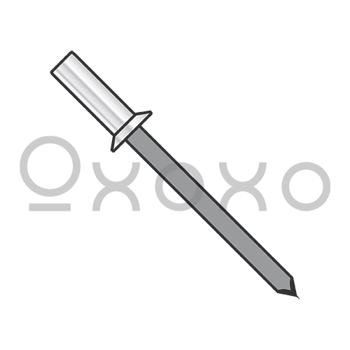 1/8X.06-.12  Countersunk Closed End Aluminum Rivet With Steel Mandrel Plain