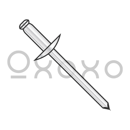 1/8X.06-.12  Large Flange Aluminum Rivet With Aluminum Mandrel