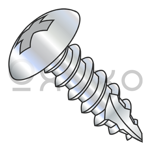 6-18X1/2  Phillips full contour Truss Self Tapping Scrw Type A Type 17 Full thrd Zinc Bake