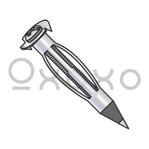 1/8 SHORT  Hollow Wall Anchor Drive style Pointed Zinc