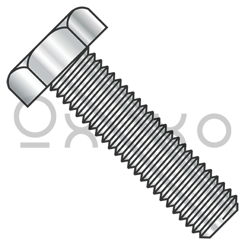 1/4-20X1 1/4  Hex Tap Bolt Fully Threaded 18-8 Stainless Steel