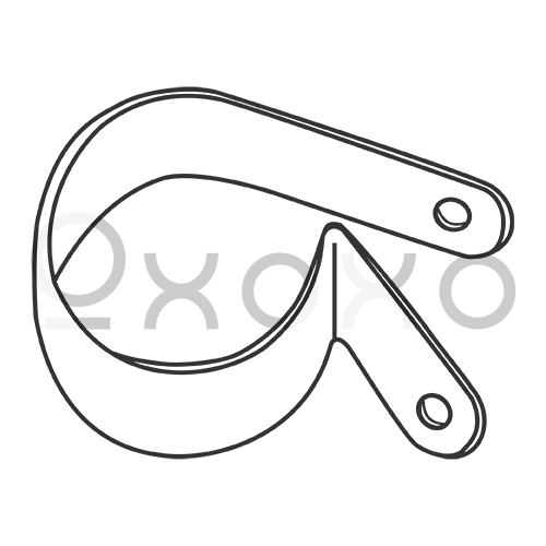 1/8X.140X.329  Standard Cable Clamps Nylon