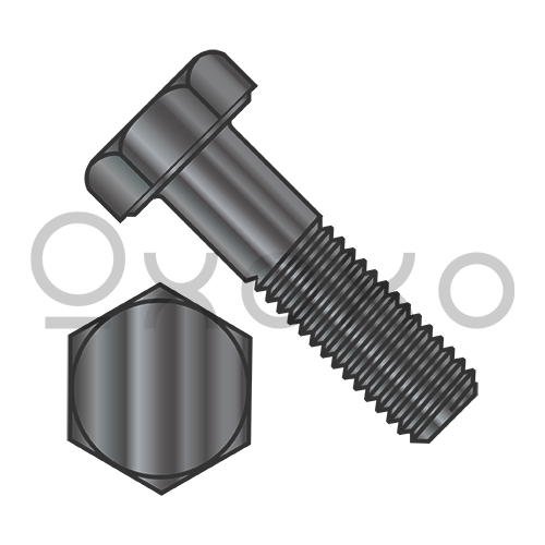 1/4-20X3/8  Hex Cap Screw Grade 2 Non A307 Black Oxide and Oil
