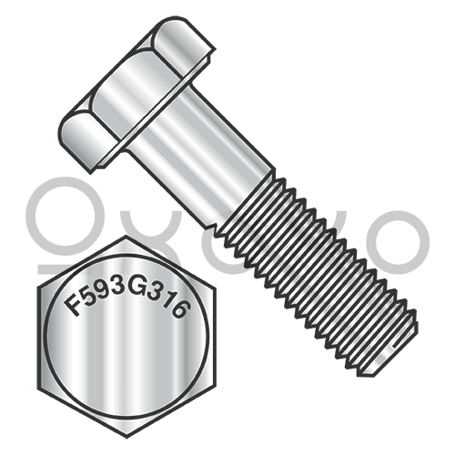 1/4-20X1/2  Hex Cap Screw 316 Stainless Steel