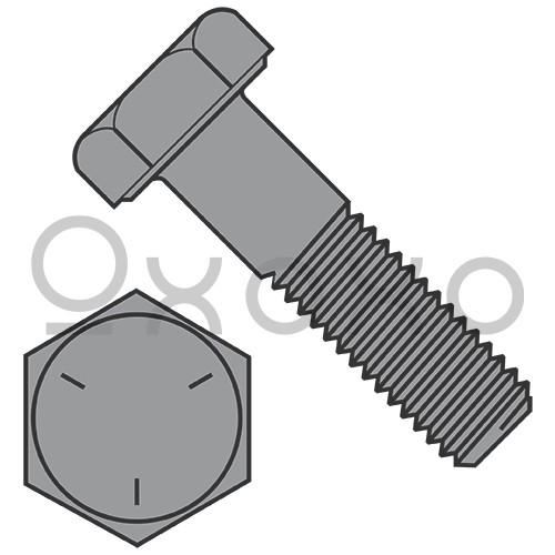 1 1/2-6X7  Coarse Thread Hex Cap Screw Grade 5 Plain Imported