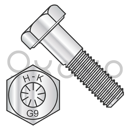 1/4-20X1 1/2  Coarse Thread Hex Cap Screw Grade 9 DFAR EcoGuard Gray/Silver 1,000 Hr Corrosion