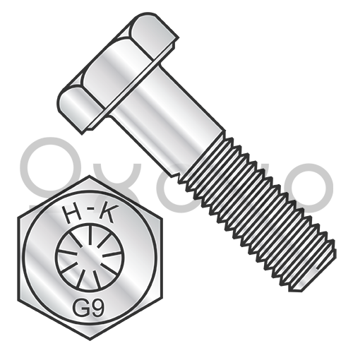 1/4-28X1/2  Fine Thread Hex Cap Screw Grade 9 DFAR EcoGuard Gray/Silver 1,000 Hr Corrosion