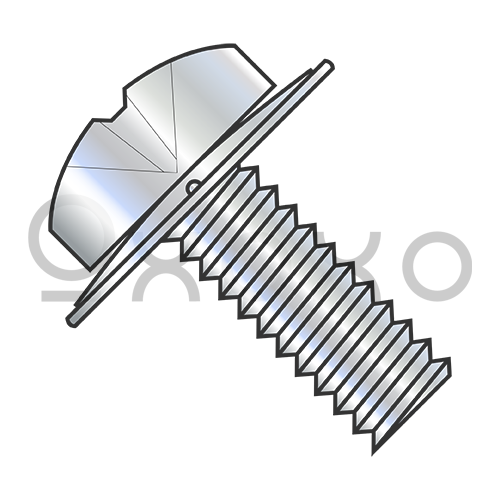 2-56X1/4  Phillips Pan Square Cone Sems Fully Threaded Zinc