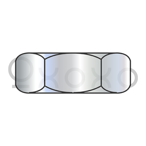 M10-1.5  Din 439 Class 04 Hex Jam Nut Zinc