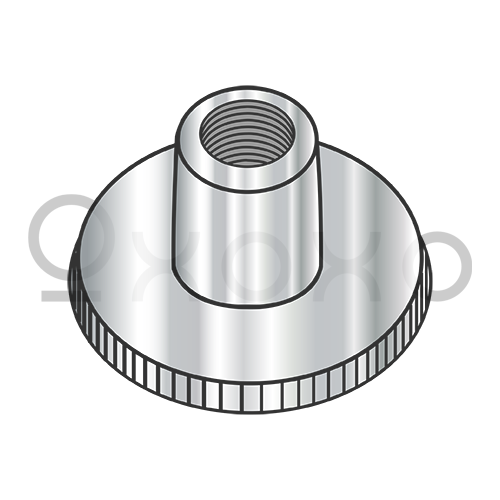 M4-0.7  Metric Din 466 Knurled Thumb Nuts high type AISI 303 Stainless Steel