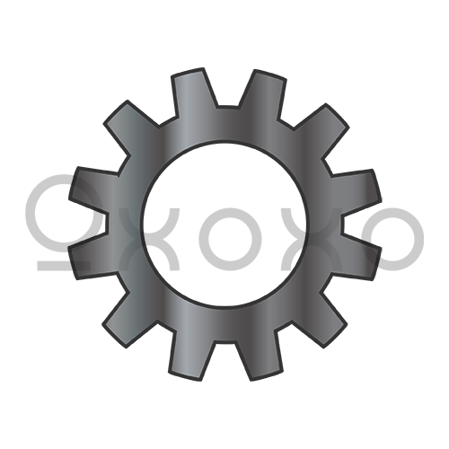 M3.5  Din 6797 A Metric External Tooth Lock Washer Black Oxide and Oil