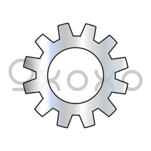 M2.5  Din 6797 A Metric External Tooth Lock Washer Zinc And Bake