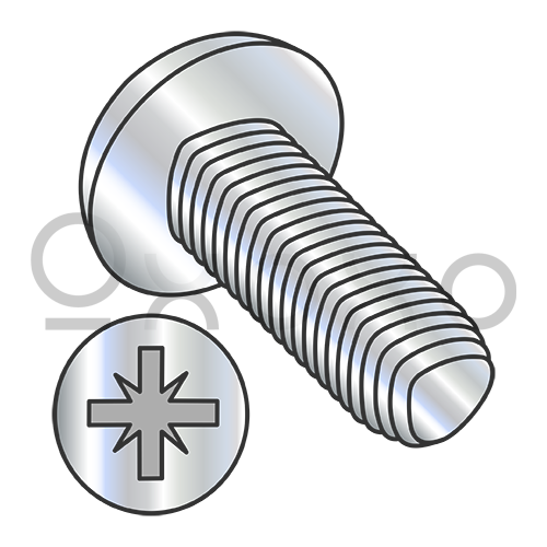 M2.5-0.45X10  Din 7500 C/CE Metric Type Z Pan Thread Rolling Screw Zinc Bake And Wax