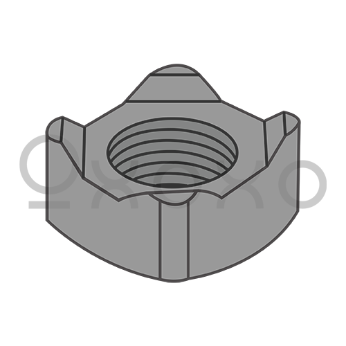 M6-1.0  Din 928 Metric Square Weld Nut Steel Plain