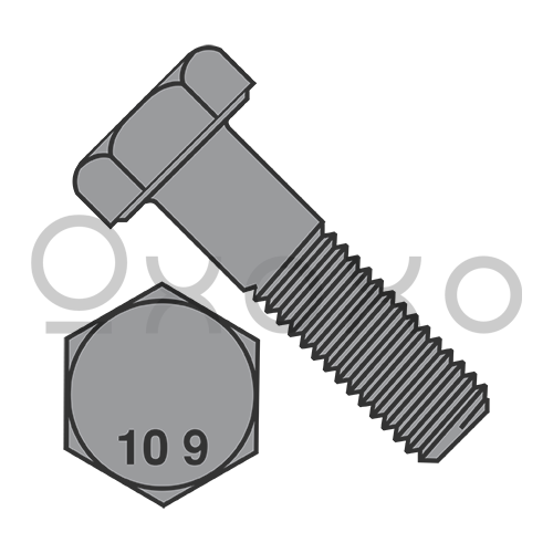 M10X100  Din 931 10 Point 9 Metric Partially Threaded Cap Screw Plain
