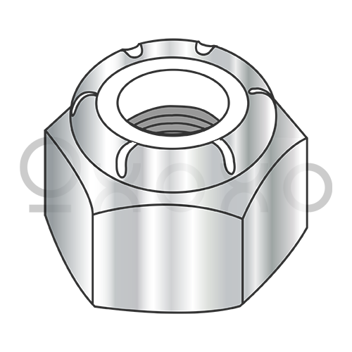 M5-0.8  Metric Din 982 Hex Nylon Insert Locknut High Type A4 Stainless Steel