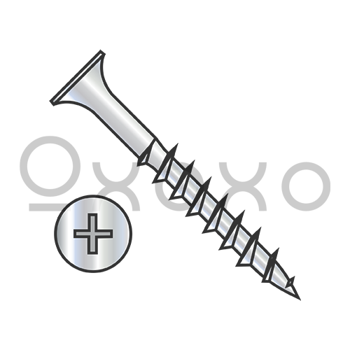 6X1  Phillips Bugle Head Coarse Thread Sharp Point Deck Screw Dacrotized