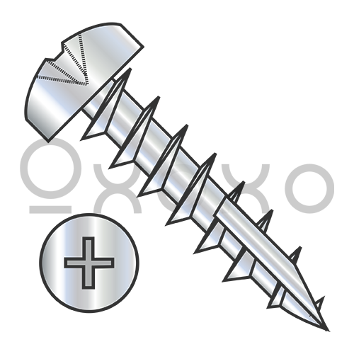 10X5/8  Phillips Pan Deep Thread Wood Screw Type 17 Full Thread Steel Nickel Finish