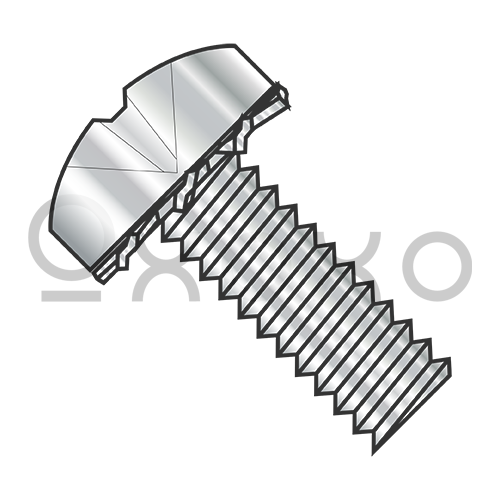 4-40X1/4  Phillips Pan External Sems Machine Screw Fully Threaded 4 10 Stainless Steel