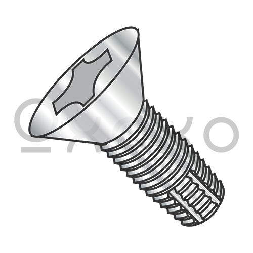 2-56X1/4  Phillips Flat Thread Cutting Screw Type F Fully Threaded 18-8 Stainless Steel
