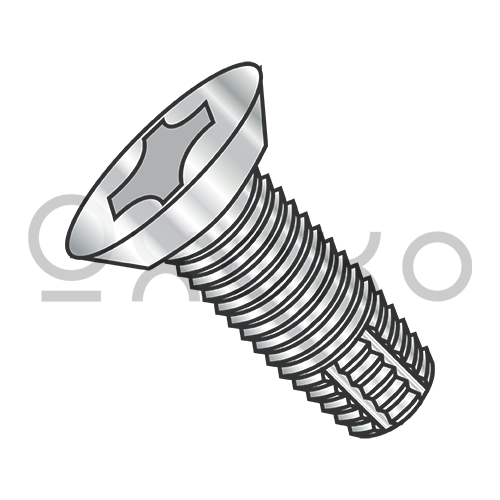 8-32X3/8  Phillips Flat Undercut Thread Cutting Screw Type F Fully Threaded 4 10 Stainless
