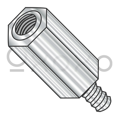 8-32X1/4  Three Eighths Hex Male Female Standoff Stainless Steel