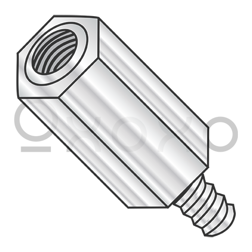 10-32X3/8  Half Inch Hex Male Female Standoff Aluminum