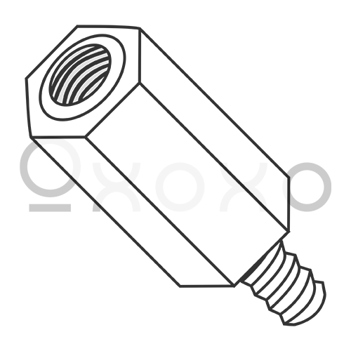 4-40X1/4  One Quarter Hex Male Female Threaded Standoff Nylon