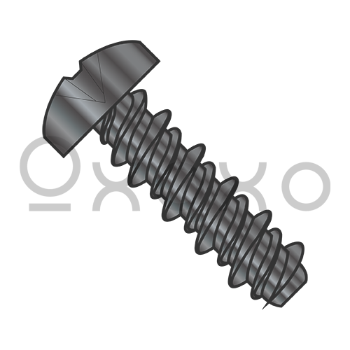 2-32X3/16  Phillips Pan High Low Screw Fully Threaded Black Zinc and Bake