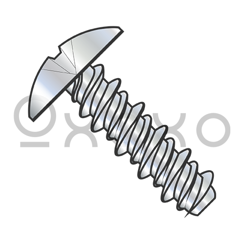 4-24X5/16#3HD  Phillips Truss High Low Screw Fully Threaded Zinc And Bake