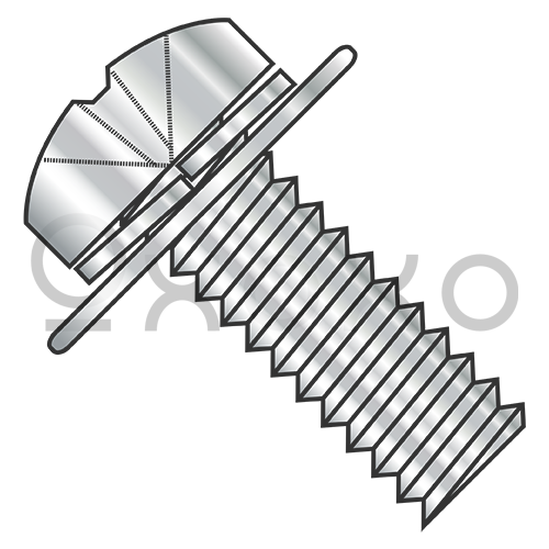 M5-0.8X35W10  JIS B1188 Phil Pan 304SS Split Washer 302SS Flat Washer Sems A2 Stainless Steel