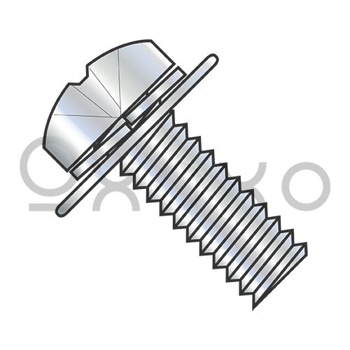 M6X16W12.5  JIS B1188 Phil Pan Split Washer Flat Washer Sems M/S Zinc And Bake